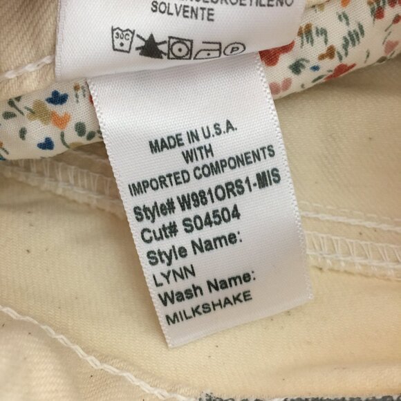 NWT Siwy Jean Womens Straight Leg Size 27 Lynn Milkshake Mid Rise Stretch - Picture 12 of 13